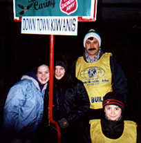 bell-ringing for the Salvation Army